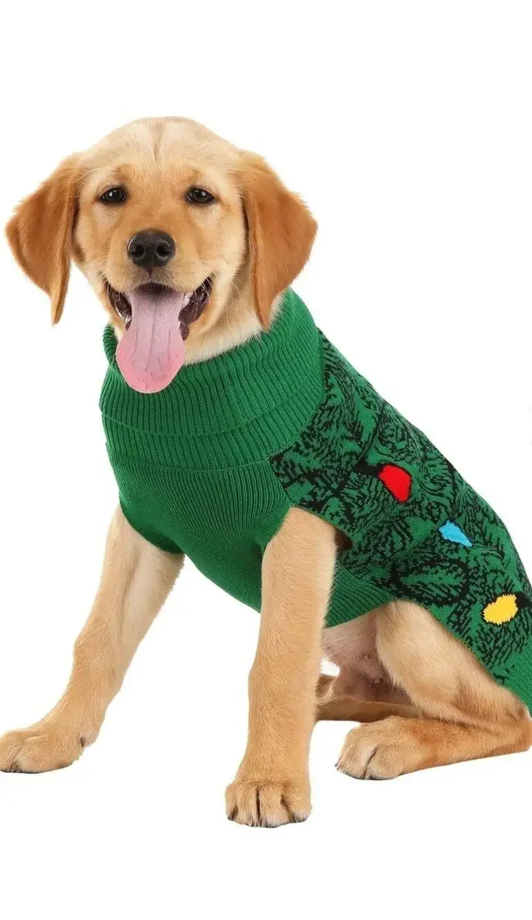 Dog Sweater Pet Ugly Sweater Christmas Tree Holiday Xmas New NWT Medium